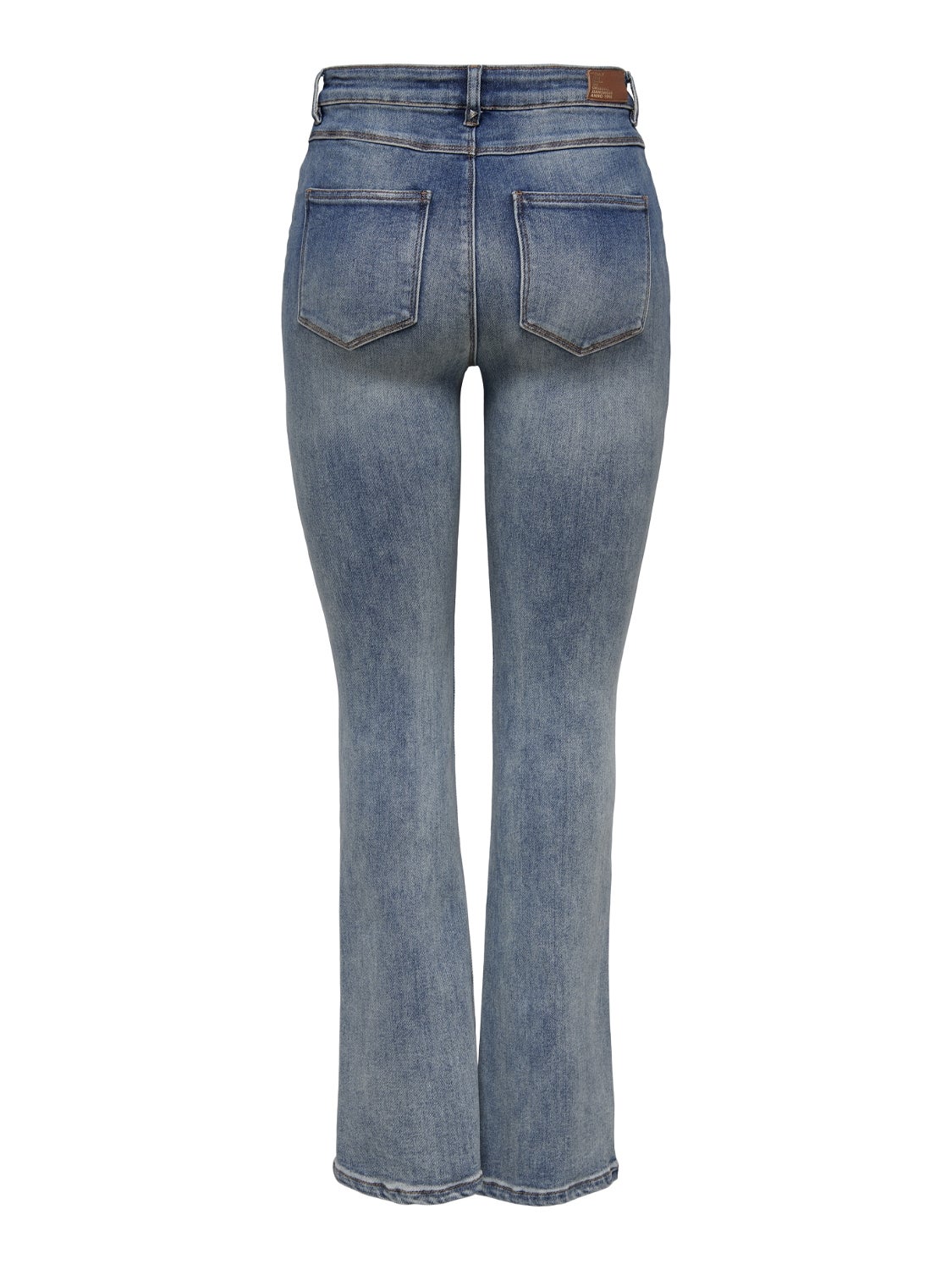 ONLMILA Hohe Taille Ausgestellt Jeans Medium Blue Denim