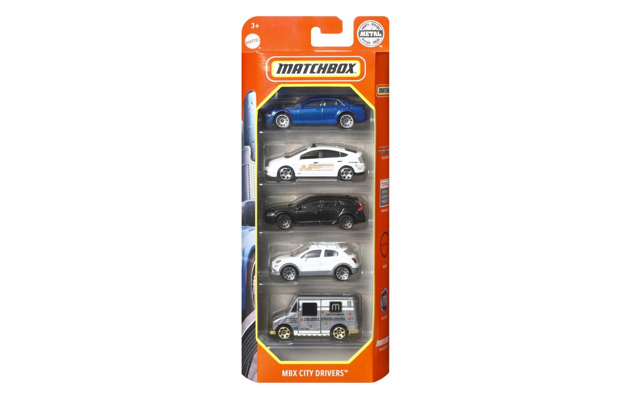 Matchbox 5-pack autootjes