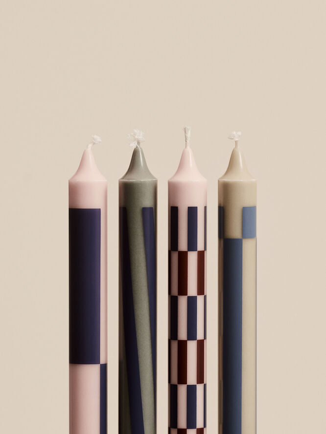 Hay Pattern Candle - Set of 4