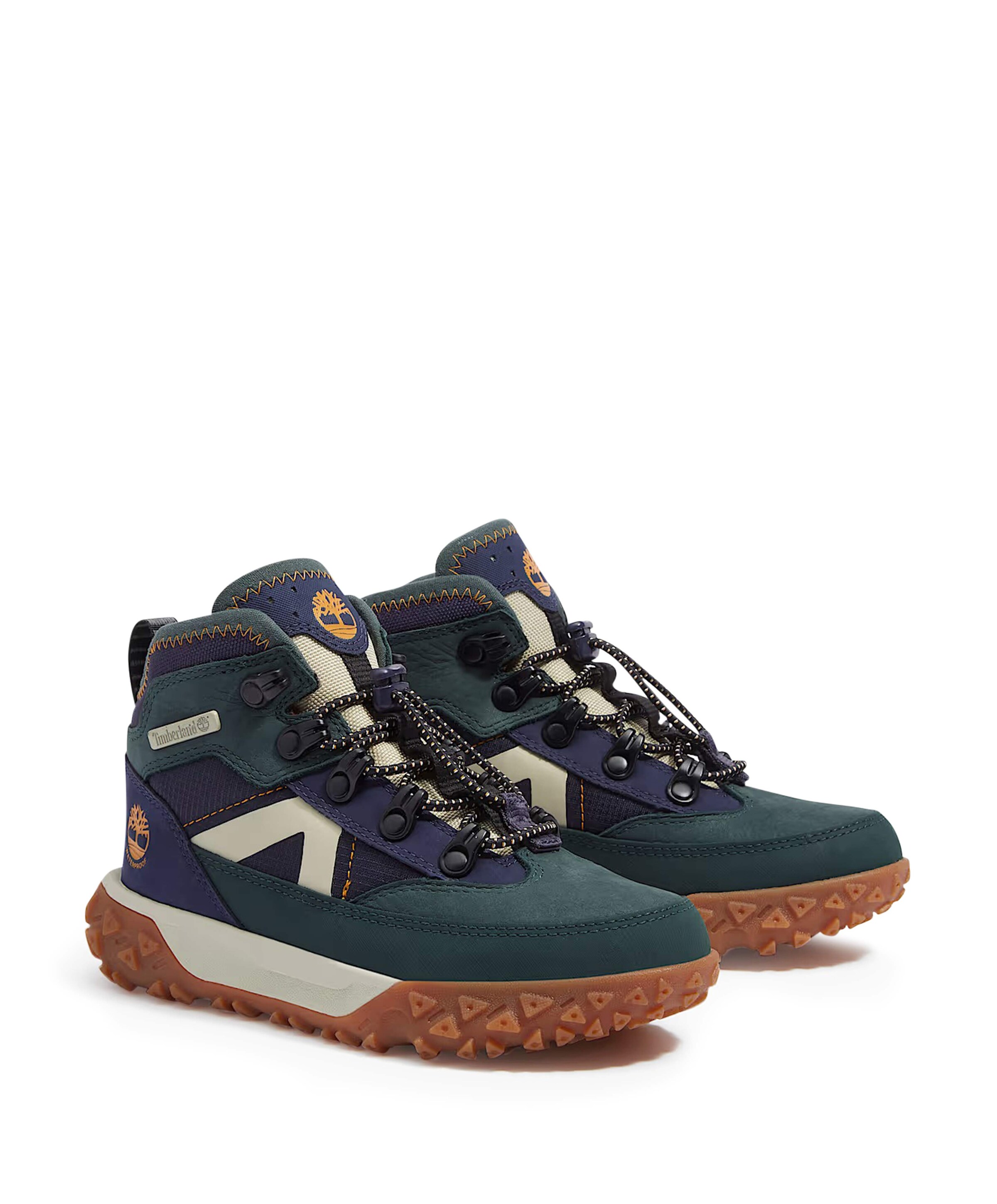 Timberland GreenStride Motion 6 MID BUNGEE WATERPROOF SNEAKER jongens veterschoenen groen