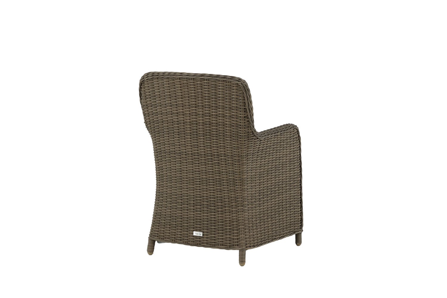 Wembley tuinstoel met armleuningen inclusief kussen, naturel beige. Set van 2.