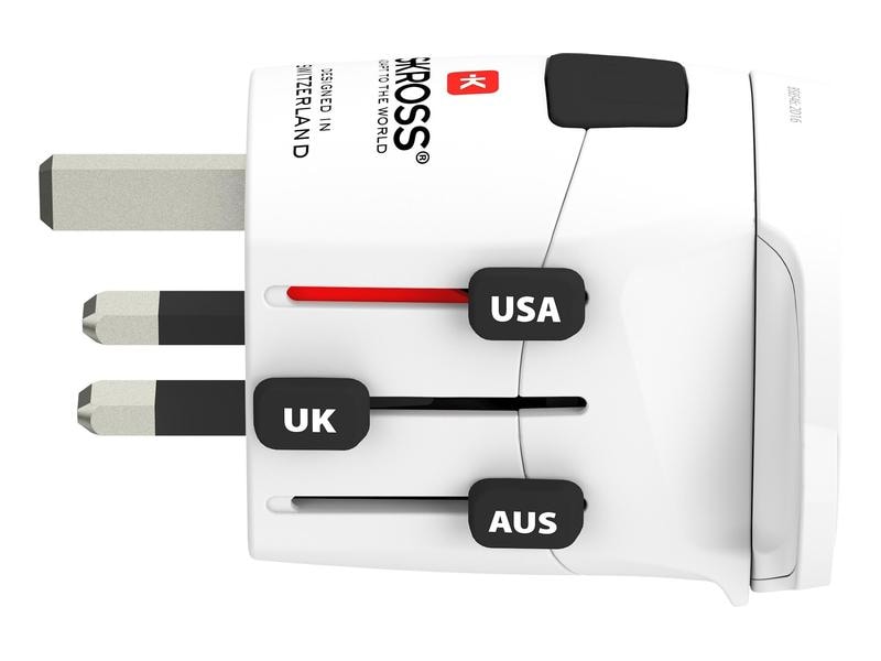 SKROSS Weltreiseadapter Pro Light USB 2 x A USB-Adapter für Reisen