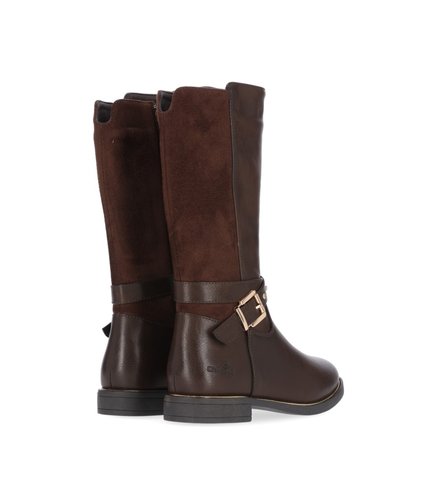Botas infantis Chika10 Carisa tamanho 22 marrom
