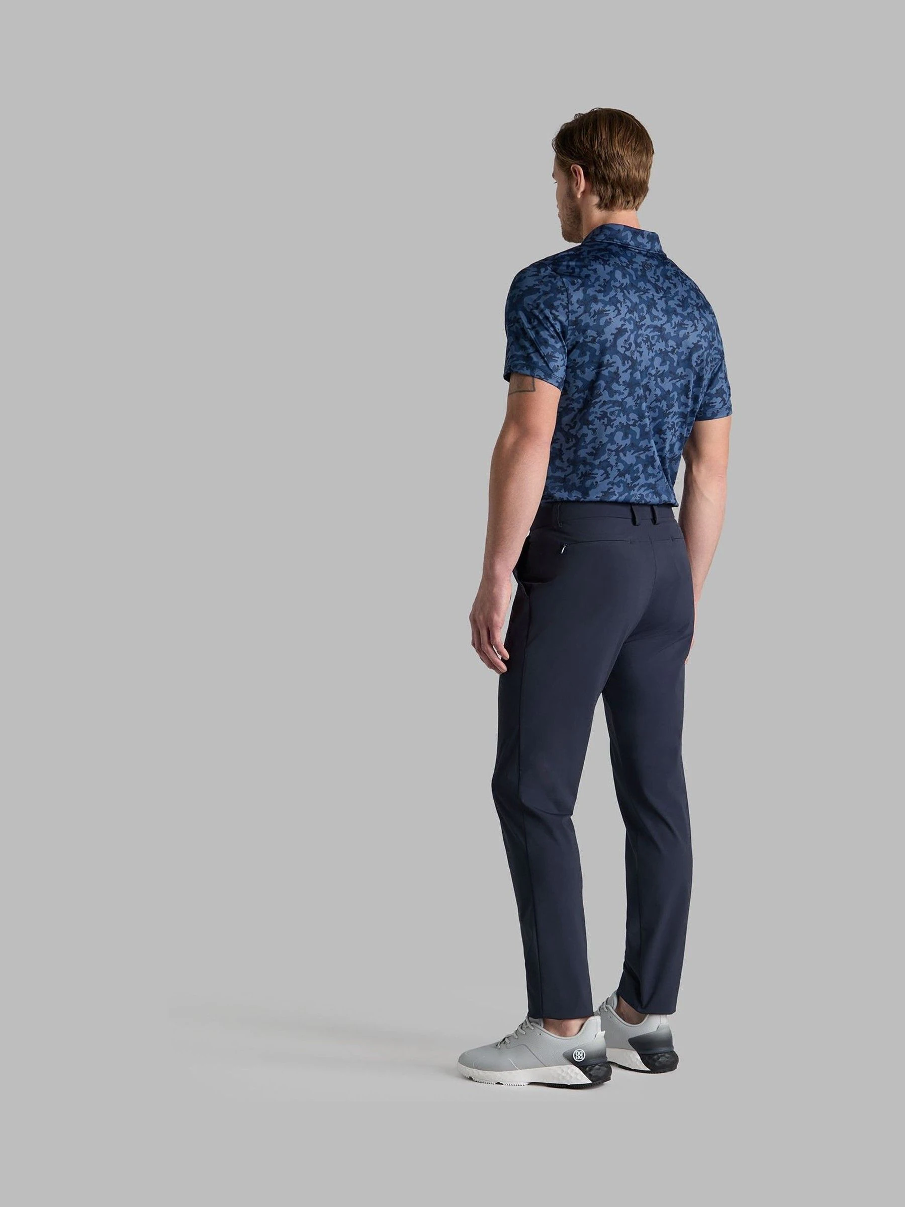 Blauw - G/Fore Mapped Icon Camo Tech Jersey Polo Shirt