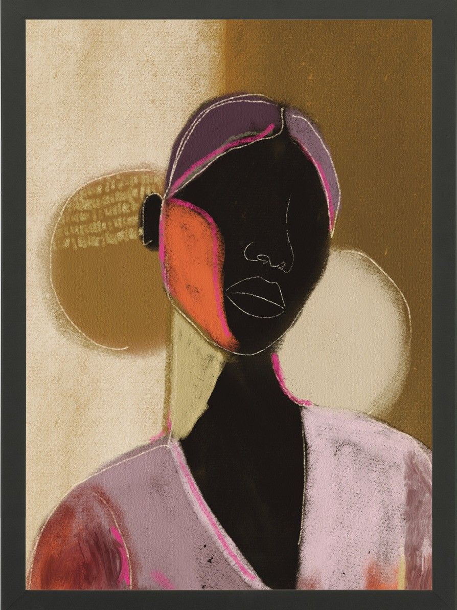 Art Print Silhouette Lady