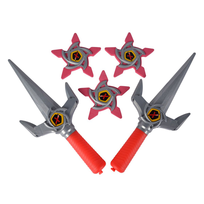 Next Ninja - Messer und Wurfsterne - rot