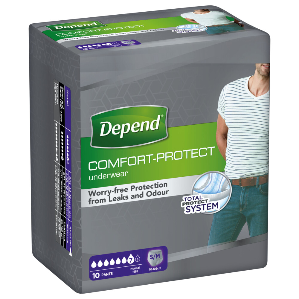 Depend Pants voor Mannen Normal S/M10 Stuks