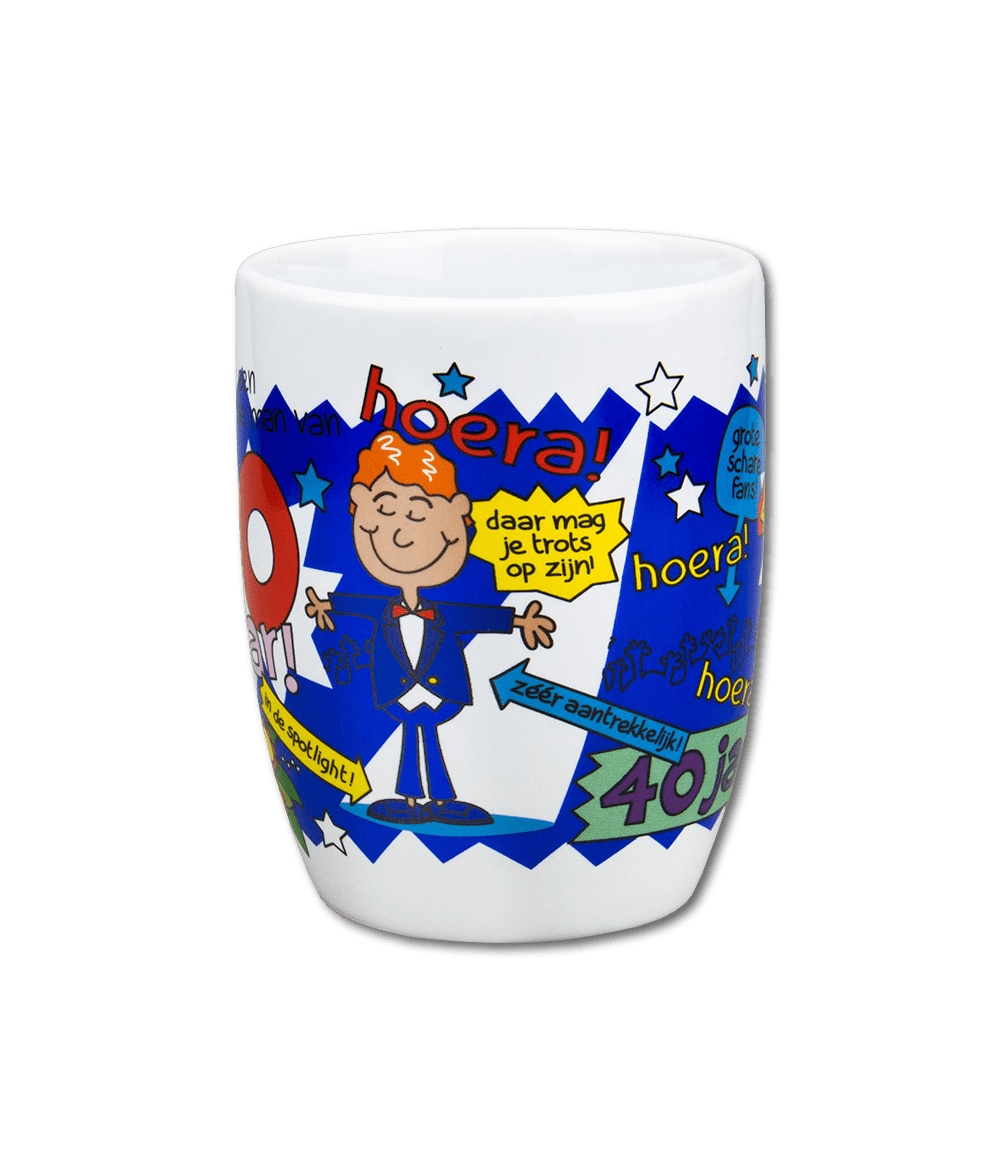 Mok 40 Jaar Man 12cm