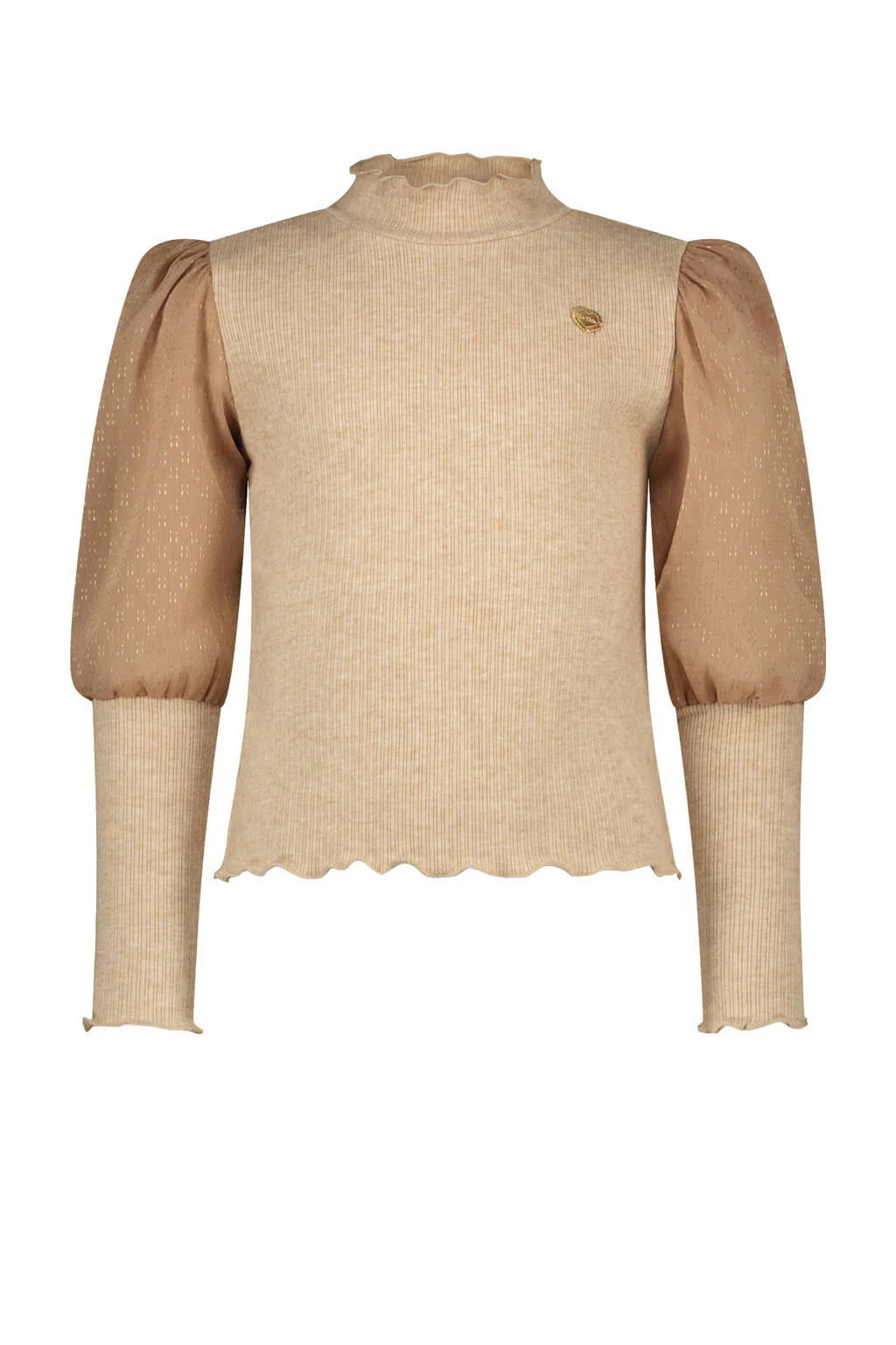 Le Chic top NOXNU lichtbruin/beige