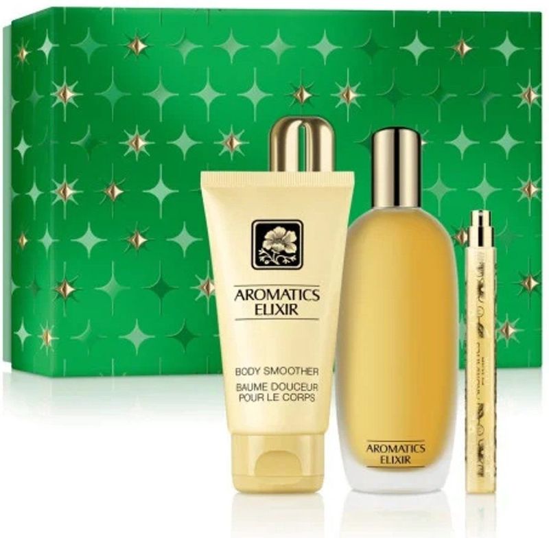 Clinique - Holiday Aromatics Elixir Mixes - Kerstset - 100 ml Eau de Parfum - 10 ml Eau de Parfum - 75 ml Bodylotion