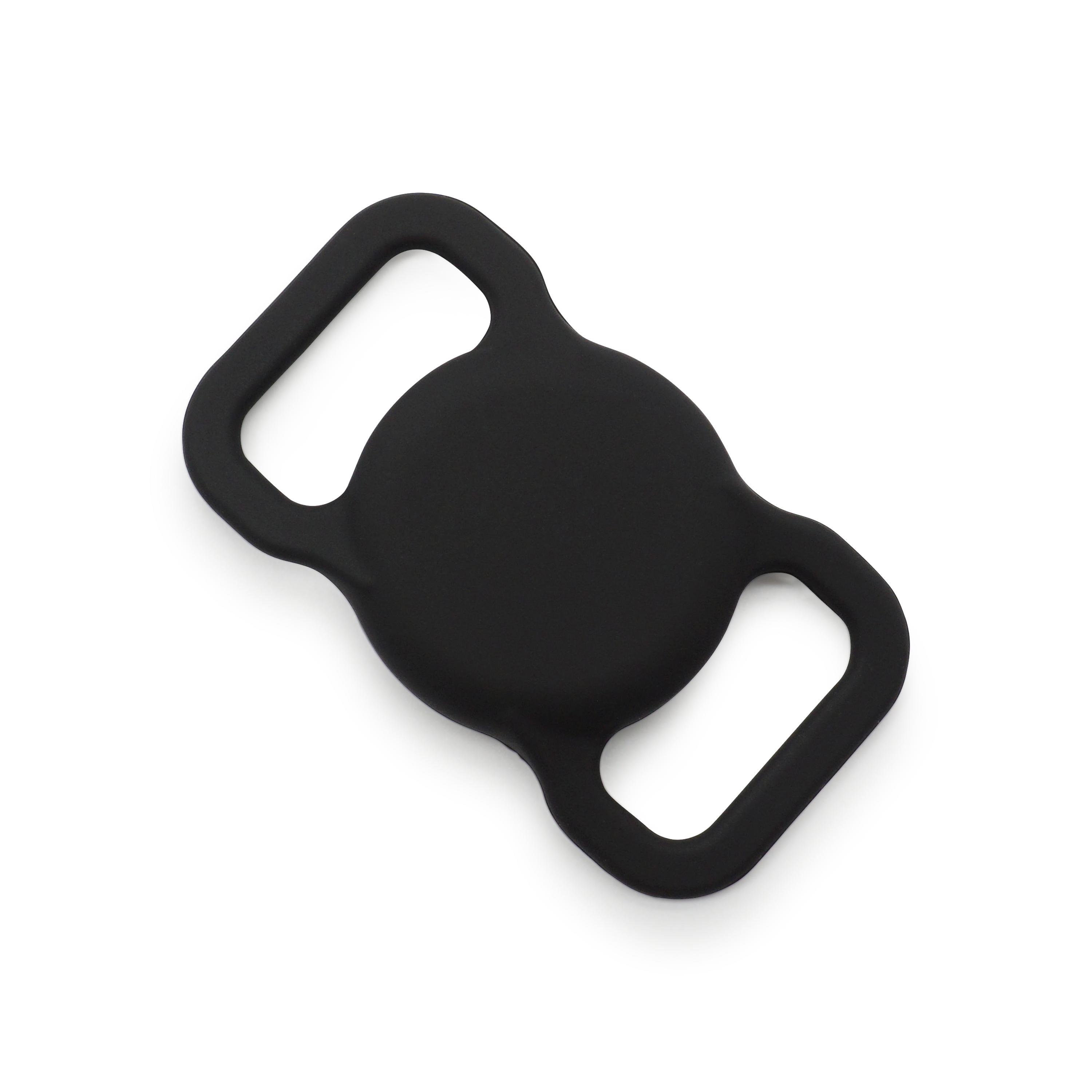 Apple AirTag Silikon Case Hülle Halsband Halterung für Haustiere (Hund / Katze) - Schwarz