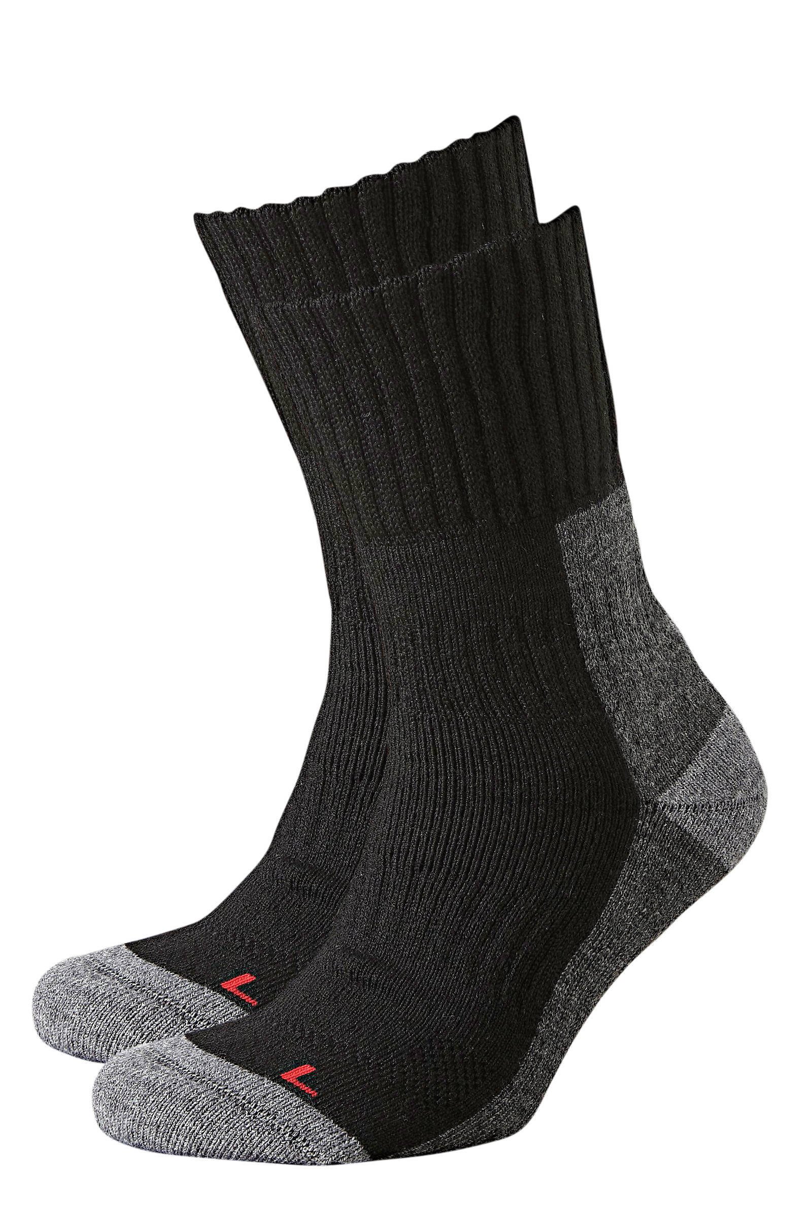 Xtreme wandelsokken - set van 2 zwart