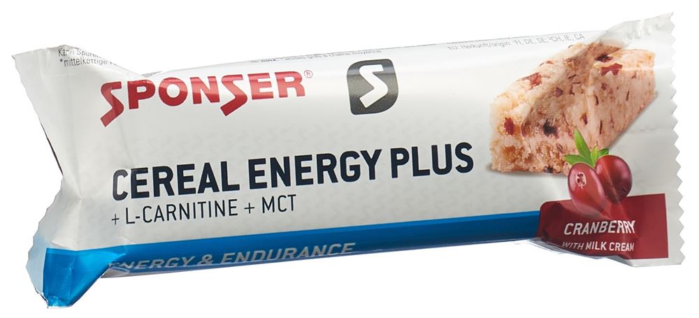 SPONSER Cereal Energy Plus Cranberry 40 g