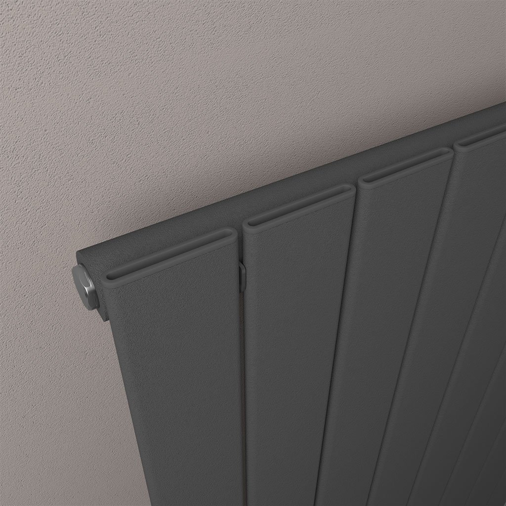 Eastbrook Addington type 10 radiator 160x60cm aluminium 1731W antraciet mat
