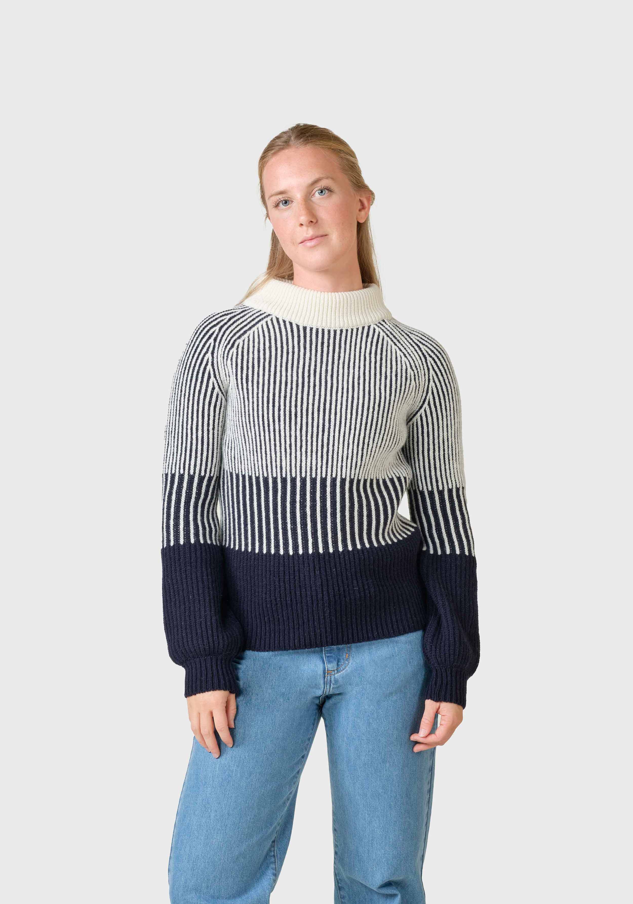Klitmøller Collective Strickpullover Betty Navy/Cream