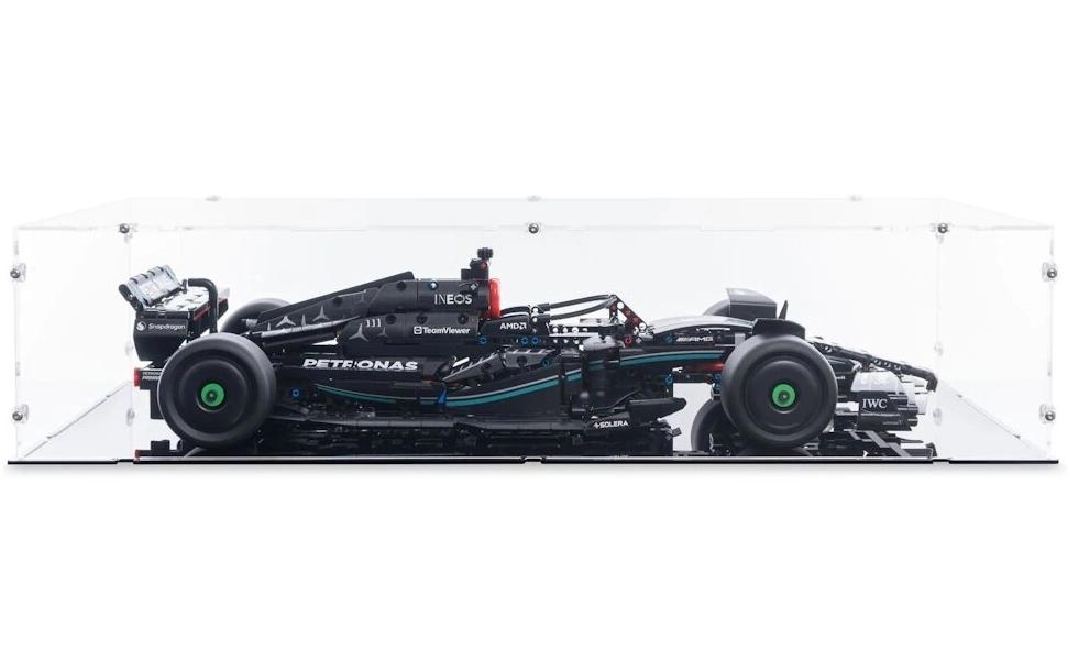 Baukasten Acryl-Display für LEGO 42171 Mercedes-AMG<br>Acry-Display-Box mit schwarzem Boden für LEGO Mercedes-AMG F1 W14 E Performance