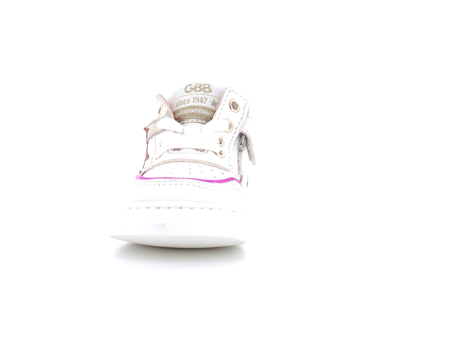 Gbb-LAMANE AH614 Cuir Blanc Rose