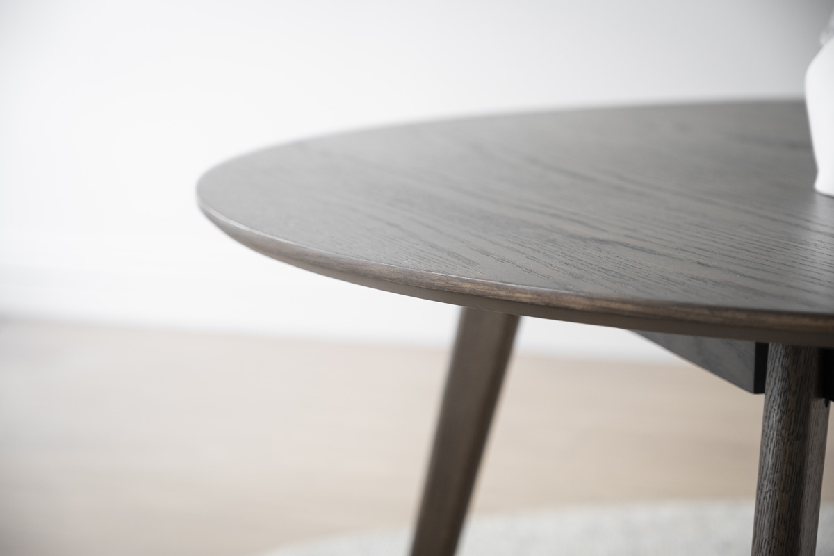 Eettafel Yumi Ø115 cm Donker eiken