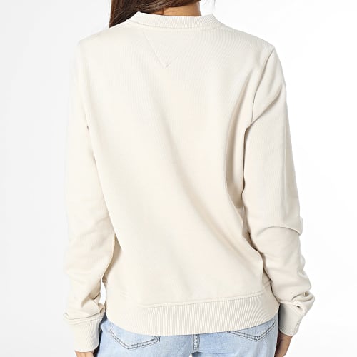 Sweat Crewneck Femme Gold Signature 6906 Beige Doré