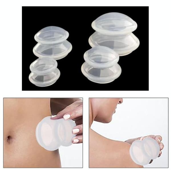 Cupping for helkroppsmassasje - 4-pakning - XS-L
