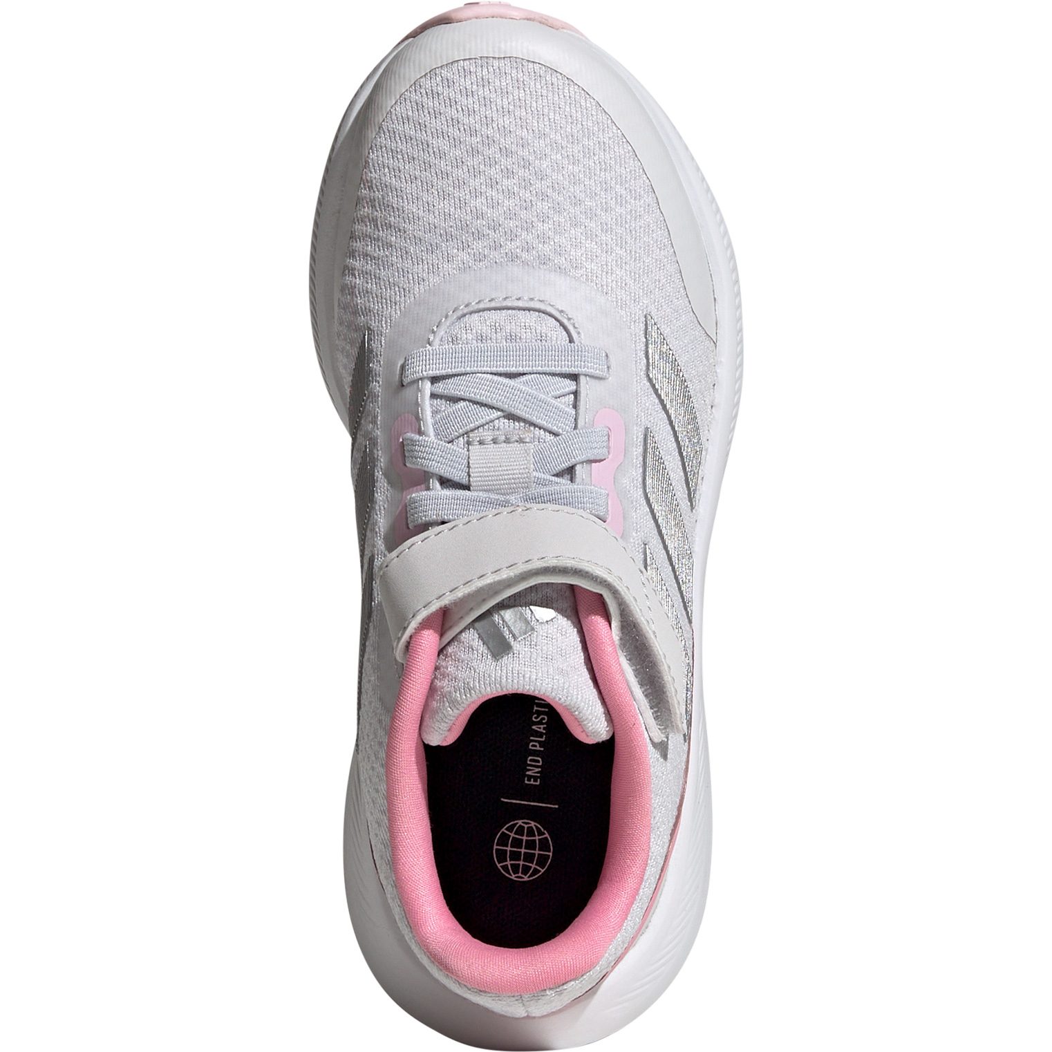 adidas RunFalcon 3.0 Elastic Lace Top Strap Laufschuhe Kinder dash grey
