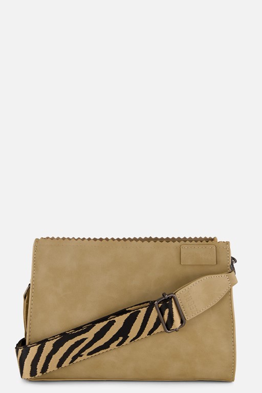 ZEBRA Schoudertas beige Imitatieleer