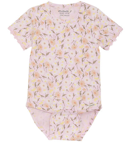 Minymo Body k/æ - Pink Tulle m. Blumen