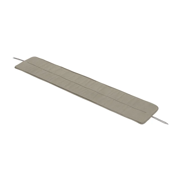 Muuto - Sitzkissen für Linear Steel Bank, L 170 cm, hellgrau