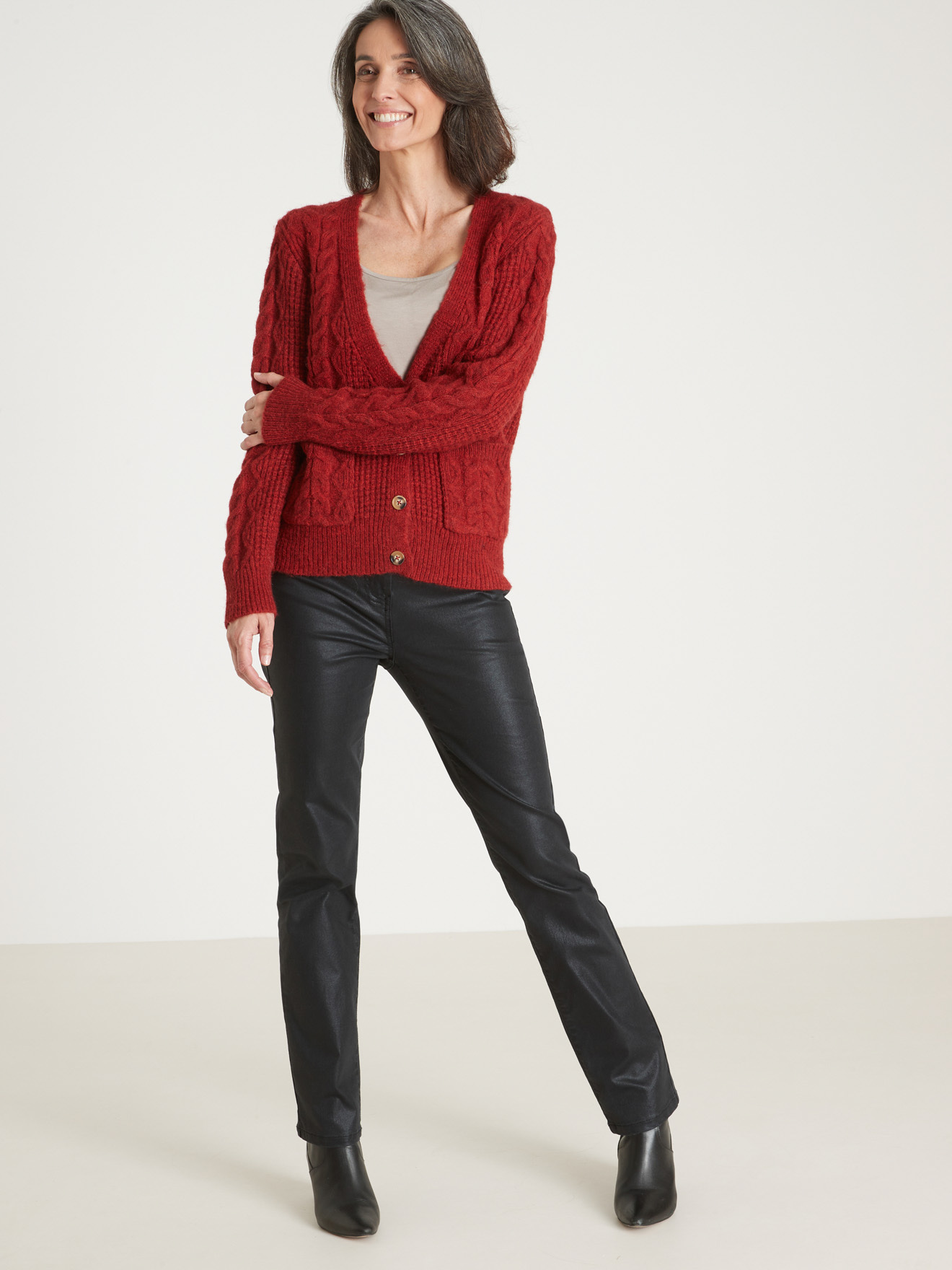GIlet torsadé