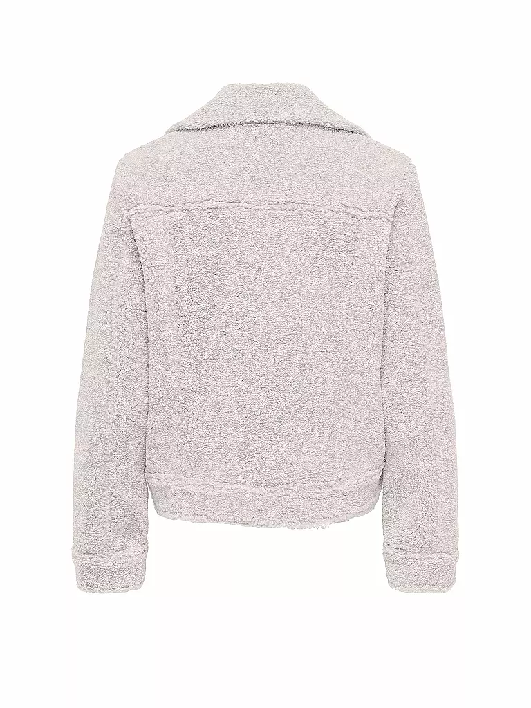 ONLY Jacke in Felloptik ONLRIO TEDDY BIKER creme