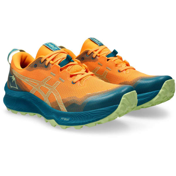 Chaussure trail ASICS GEL-TRABUCO 12 STADIUM ORANGE/COOL MATCHA