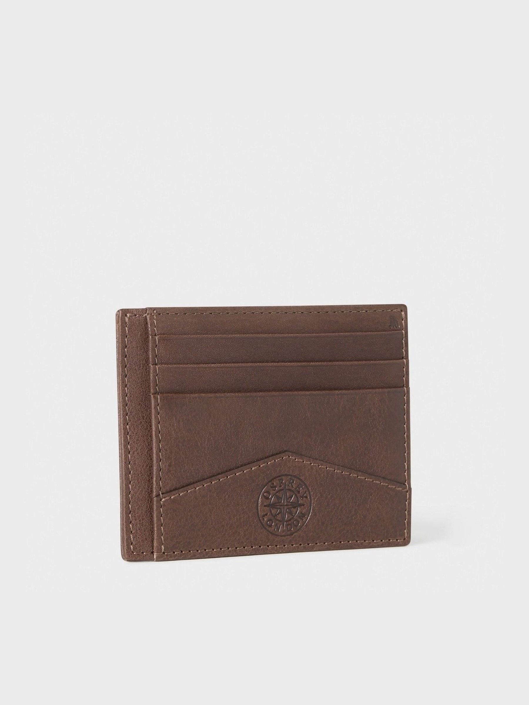 Osprey London - The Compass bruine leren pasjeshouder