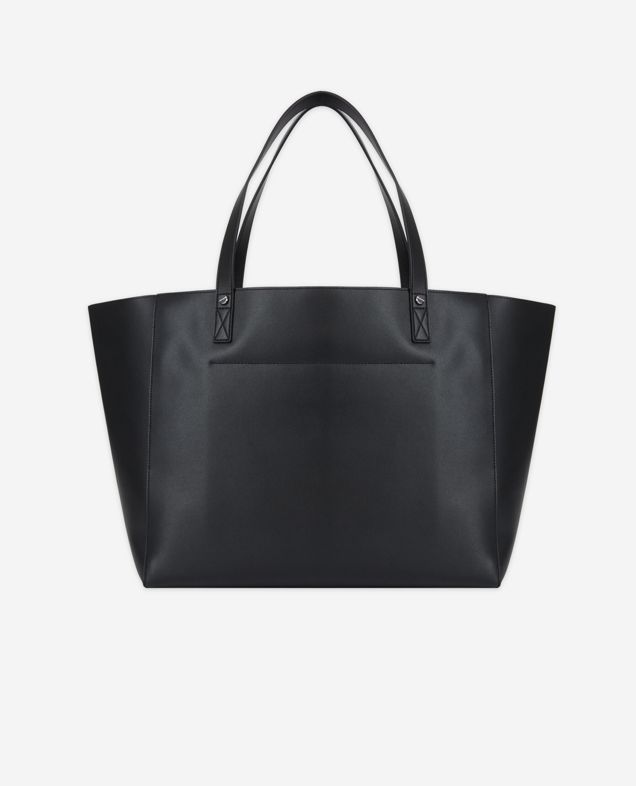Cabas Emily en cuir noir