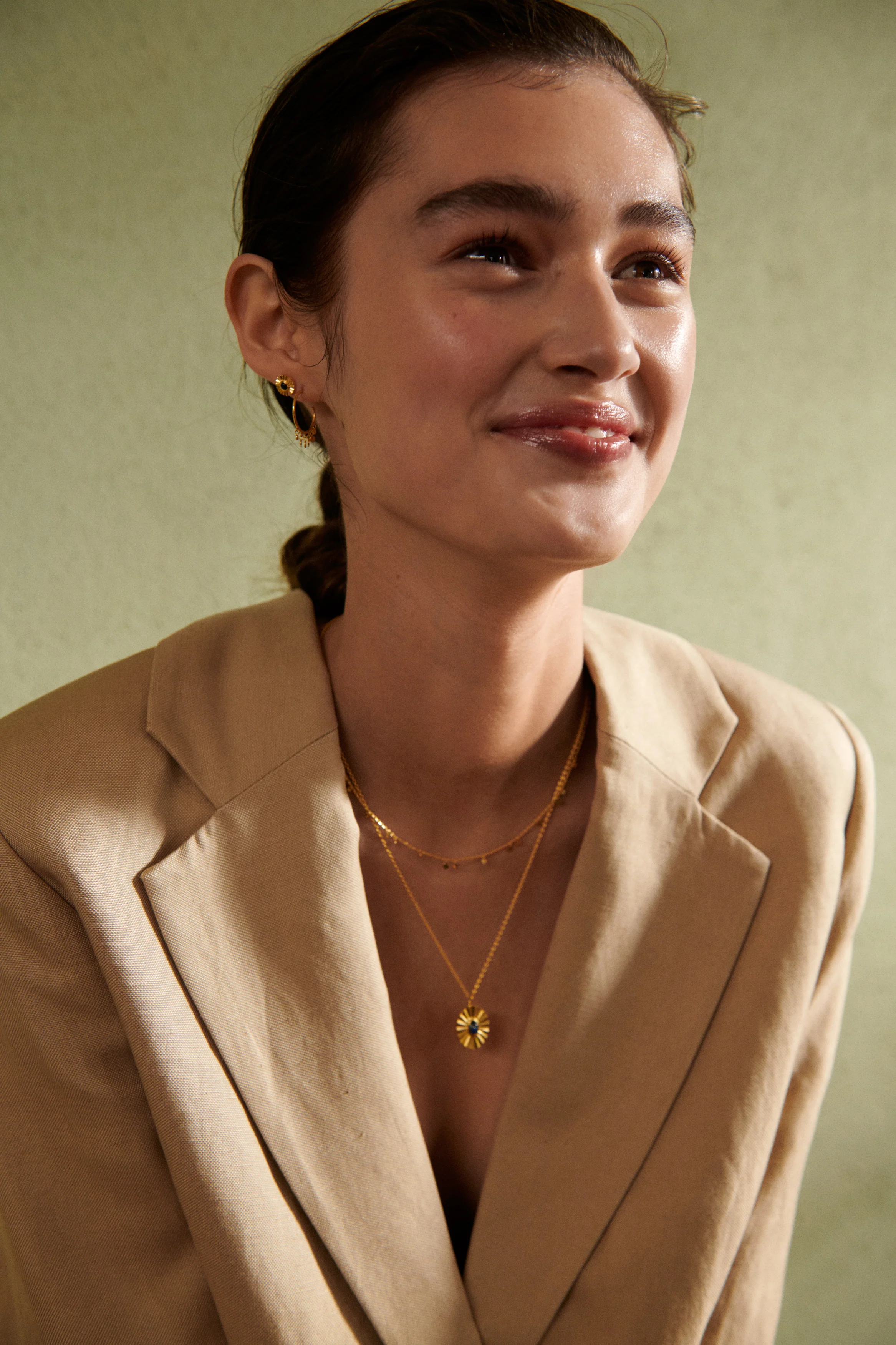Pernille Corydon  Glow øreringe - forgyldt