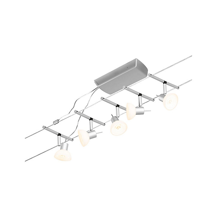 Kit cable wire LED système Sheela IP20 5x10W GU5,3 L.100 x l.10 x H.11,6 cm Paulmann chrome mat