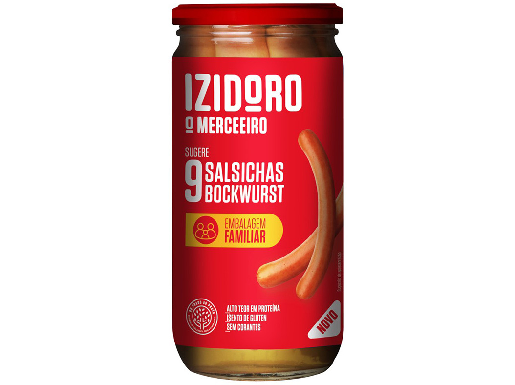 SALSICHAS BOCKWURST IZIDORO 9UN 650(360)G