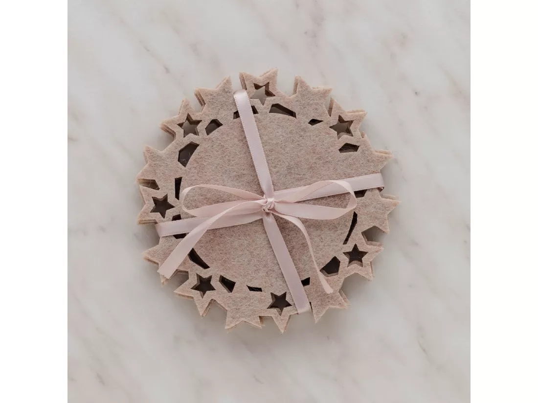 Ensemble De Sous-Verres Pour Tasse Stille Beige Moyen 12.3
