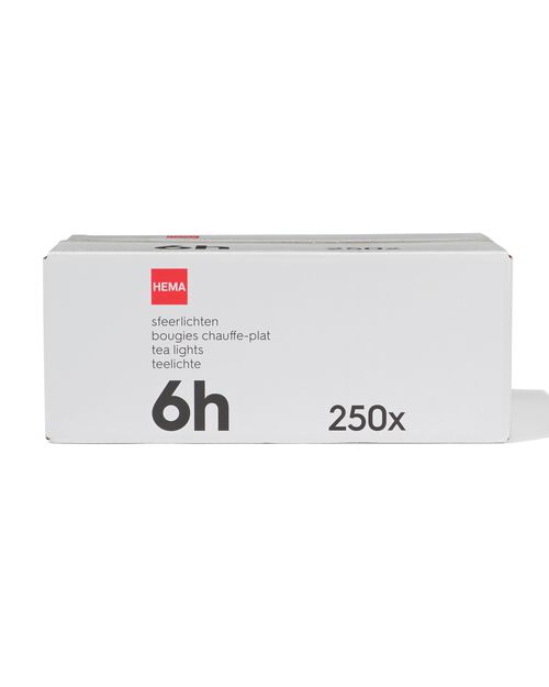 250 bougies d’ambiance Ø4cm avec durée de combustion de 6 heures