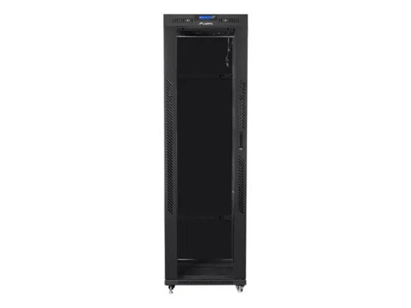 Lanberg - Rack kabinet - med 4 køleblæsere, display - sort, RAL 9004 - 42U - 19