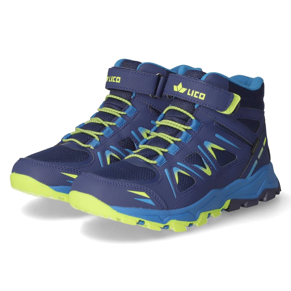 LicoOutdoorboots ALLEN HIGH VS - marine/blau/lemon