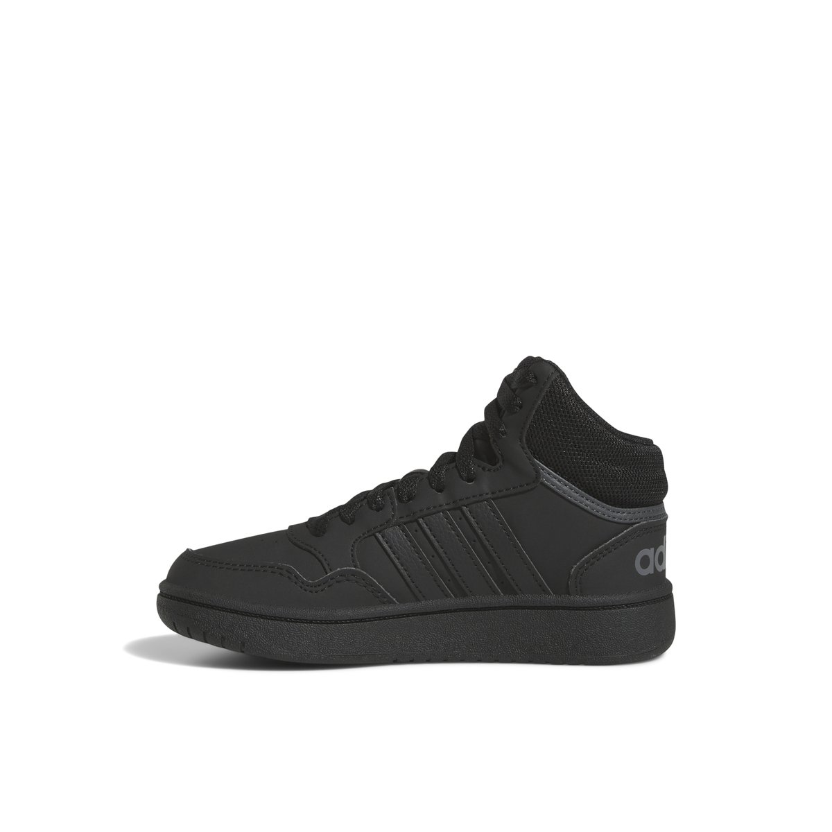 ADIDAS-Hoops_mid-jb-Baskets de basketball - Talon plat - Noir/Noir