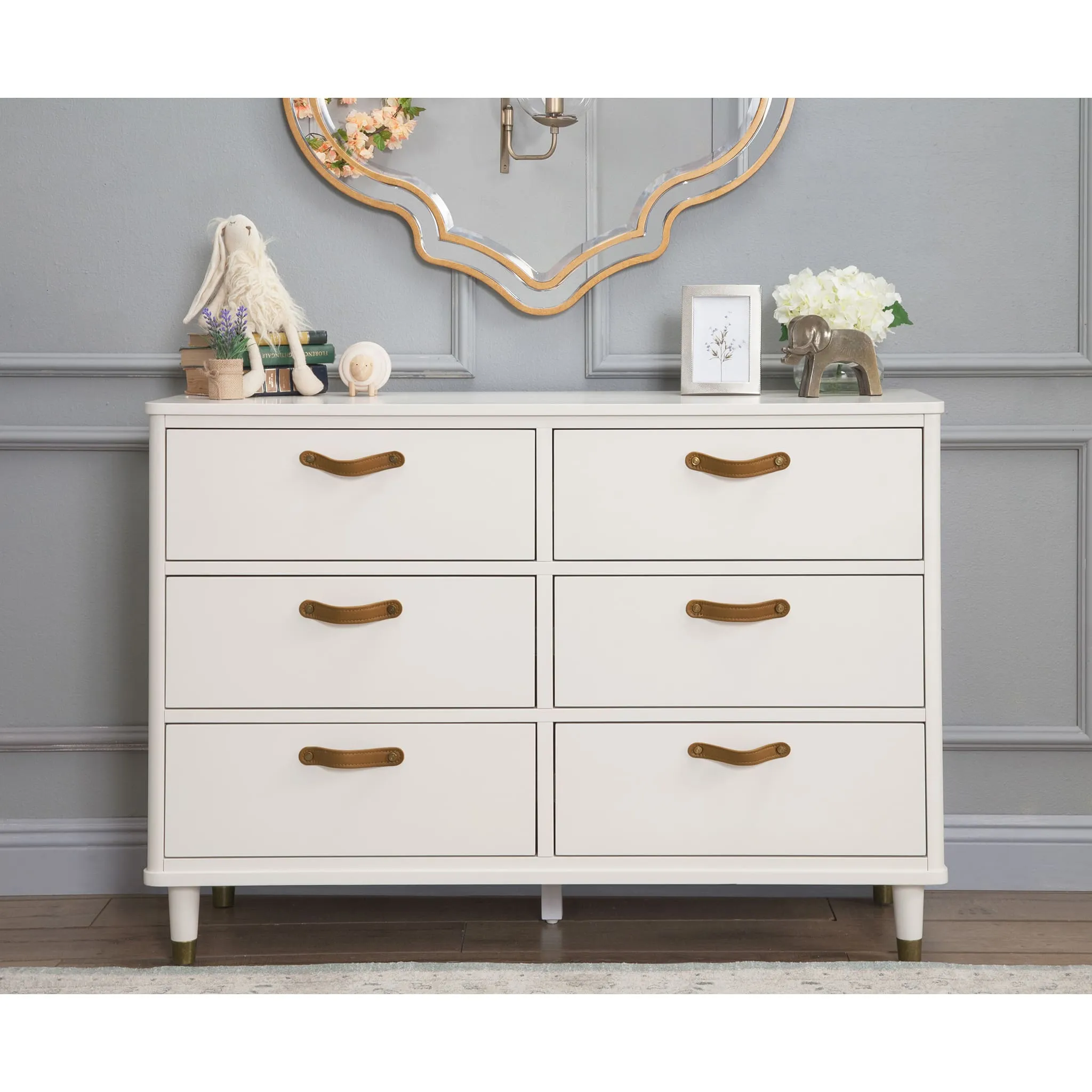 Million Dollar Baby Bureau 6 Tiroirs Tanner - Blanc Chaud
