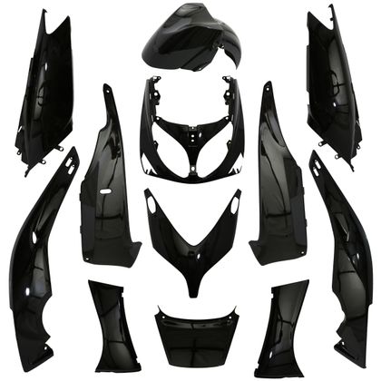 Kit carénage P2R noir brillant (12 pièces) maxi-scooter style origine - Noir