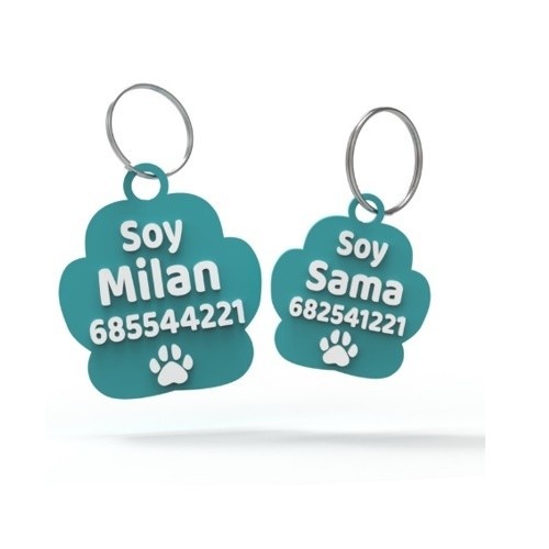 Etiqueta de identificação para animais de estimação Seron turquesa