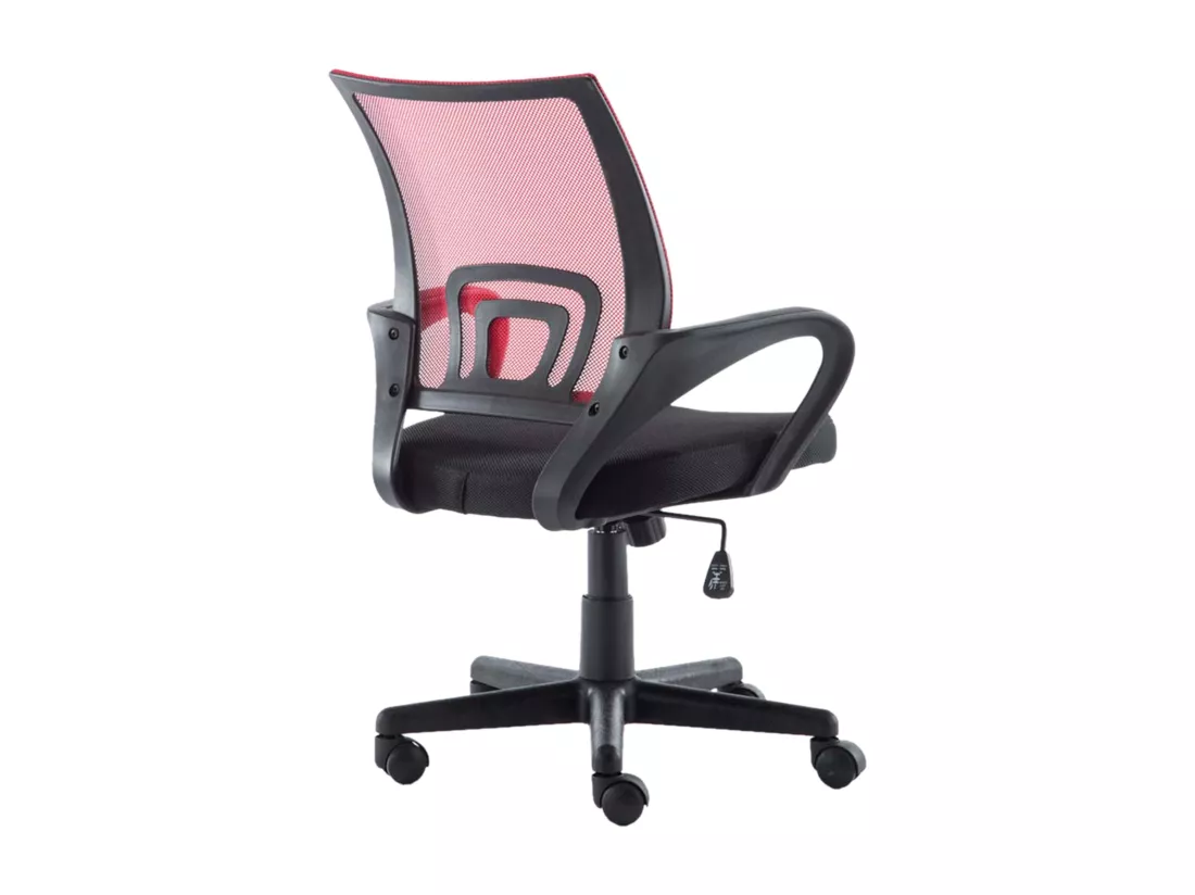 Chaise de bureau - Similicuir - Rouge - Genius