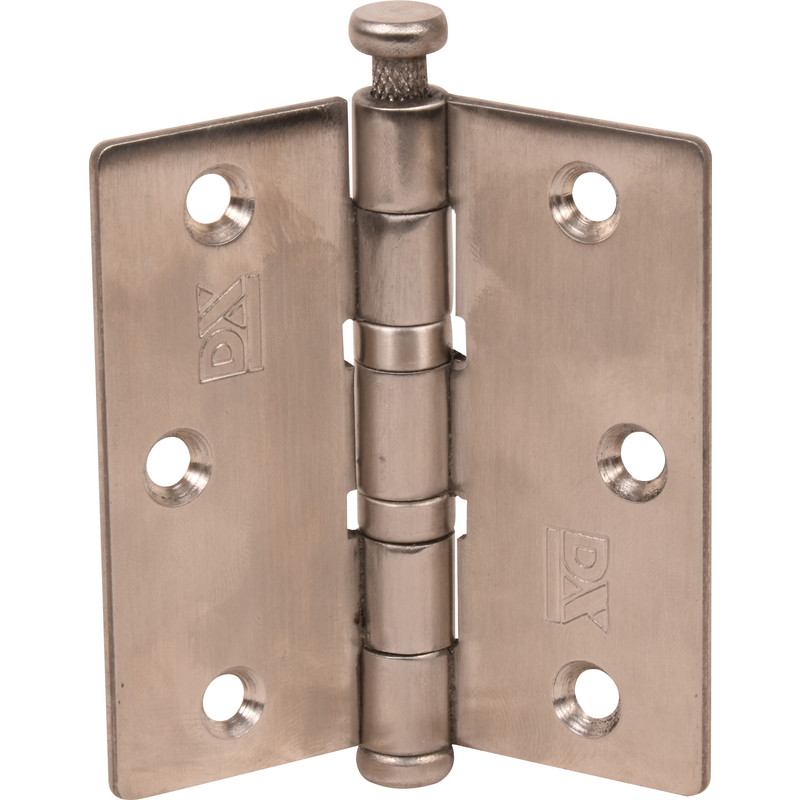 DX kogellagerscharnier RVS 76x76mm