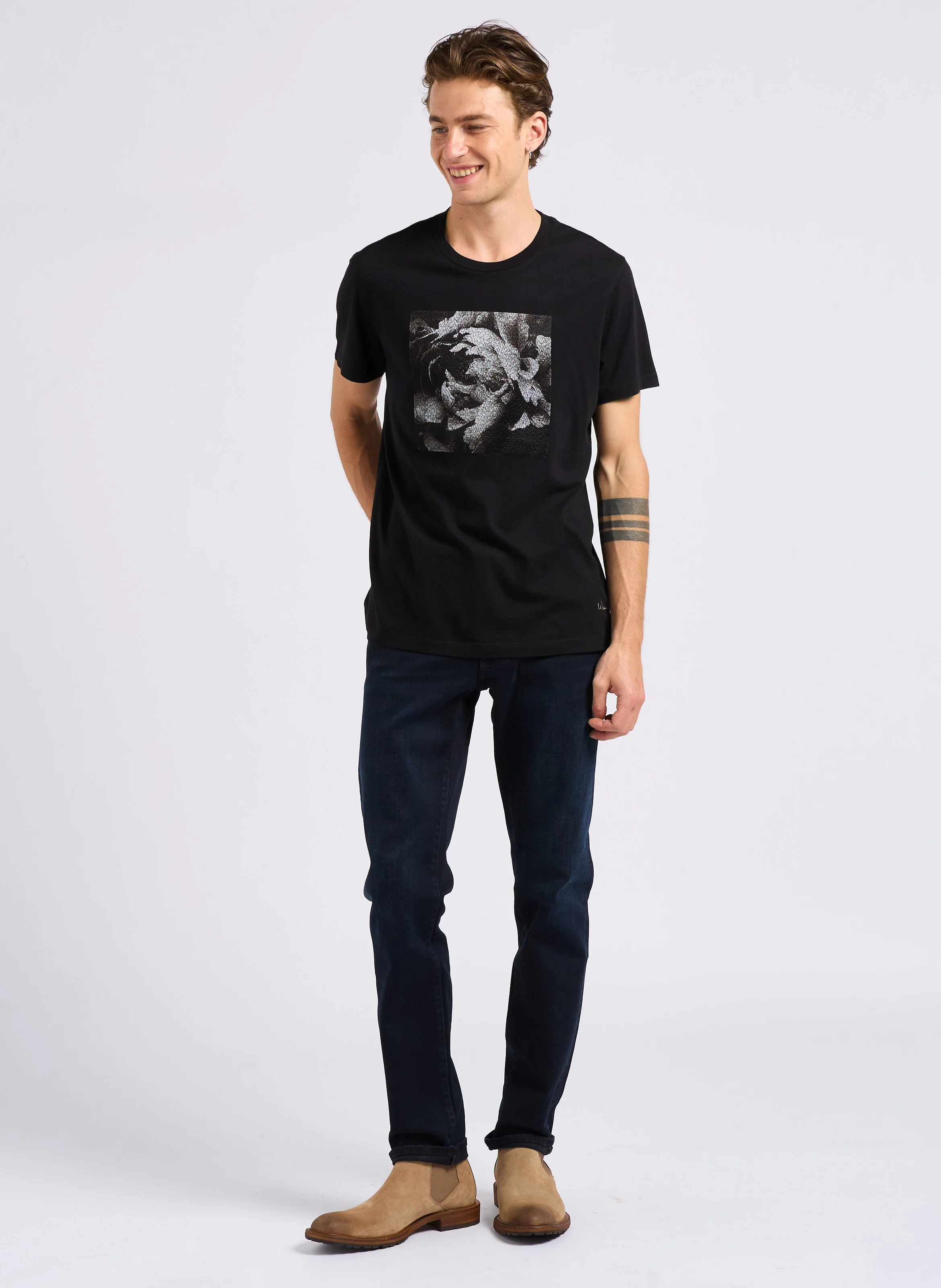 Jean slim en coton mélangé | Bleu