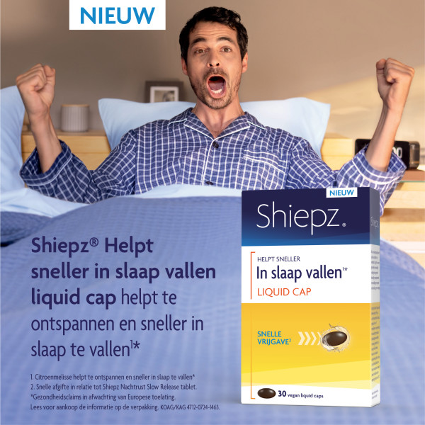 Shiepz Helpt In Slaap Vallen Liquid Caps (30 Capsules)