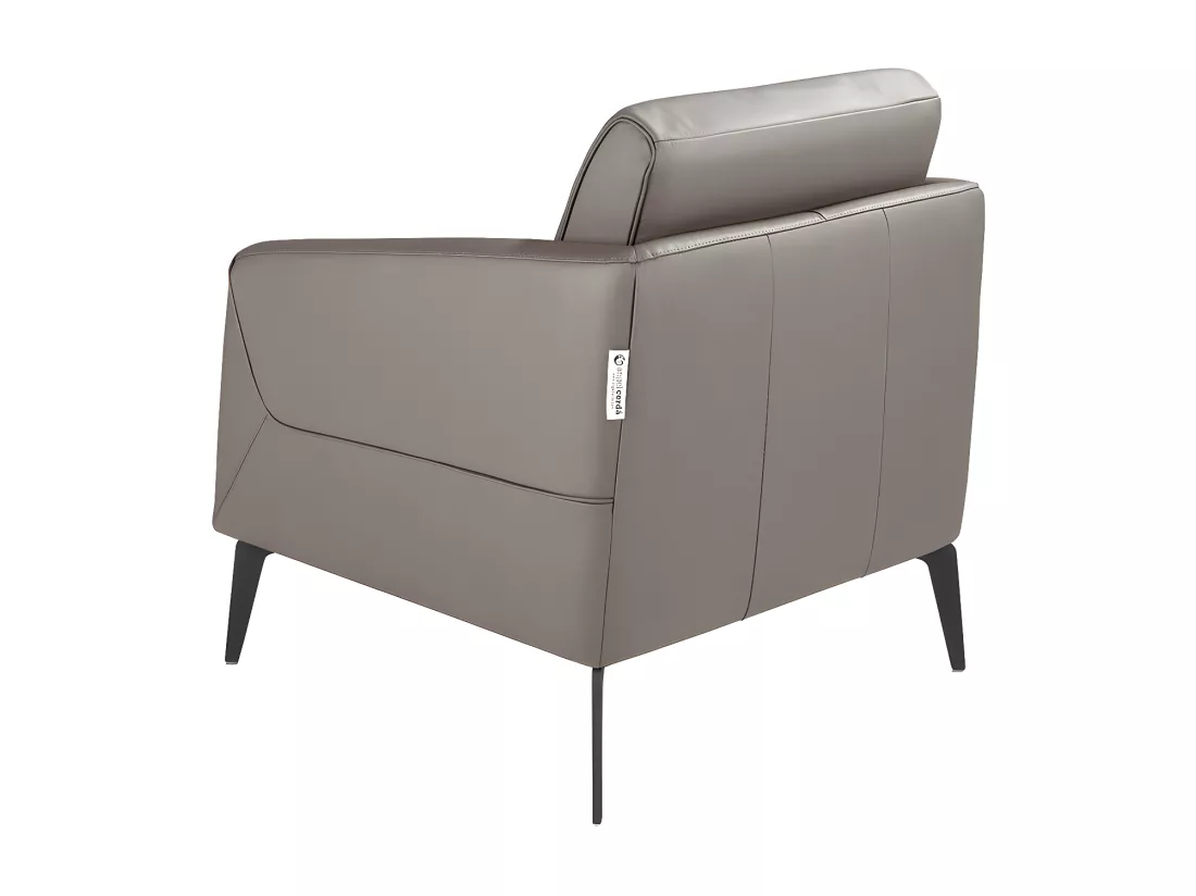 Fauteuil en cuir gris foncé 5134 ANGEL CERDA