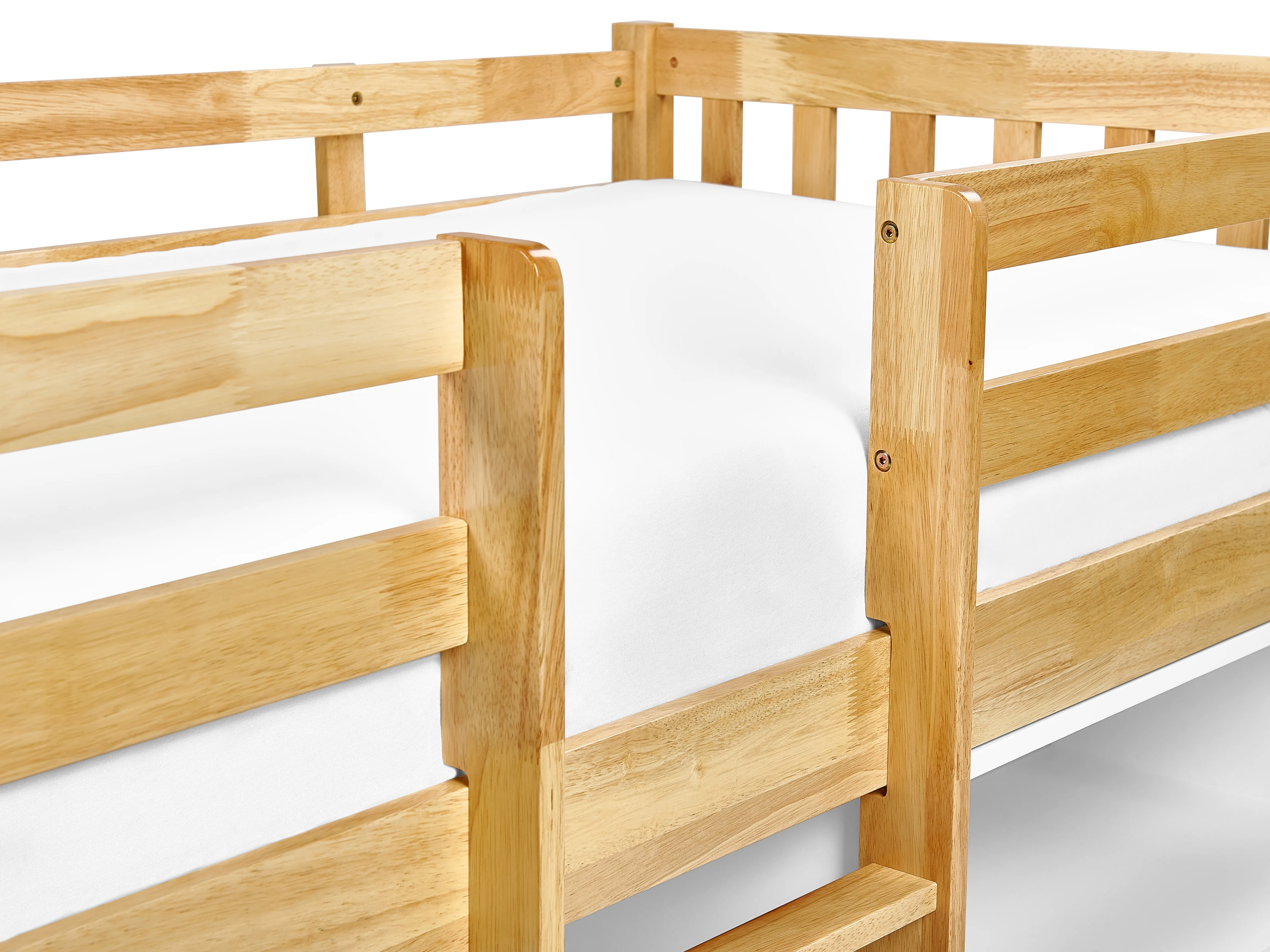 Verhoogd bed Hout SUSVILLE 90 x 200 cm Lichtbruin